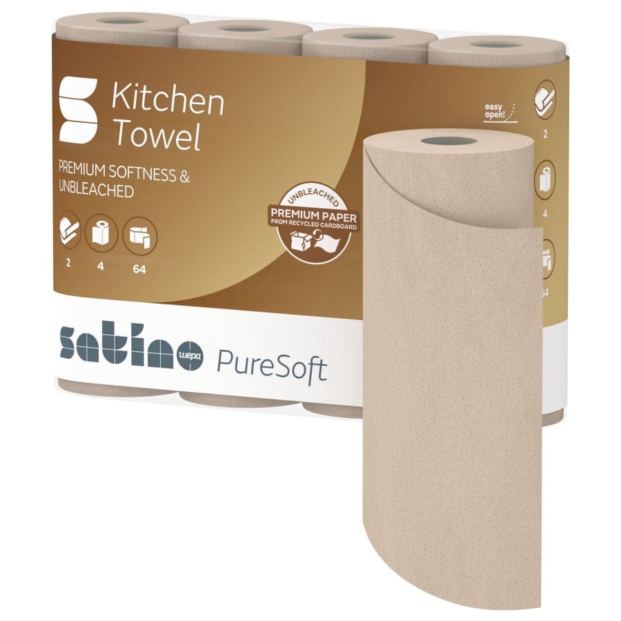 Satino PureSoft Küchenrolle, 2-lagig, 26 x 22 cm