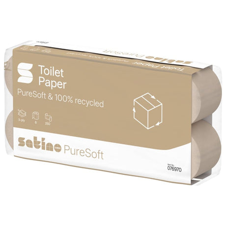 Satino PureSoft Toilettenpapier, 3-lagig, MT1-kompatibel