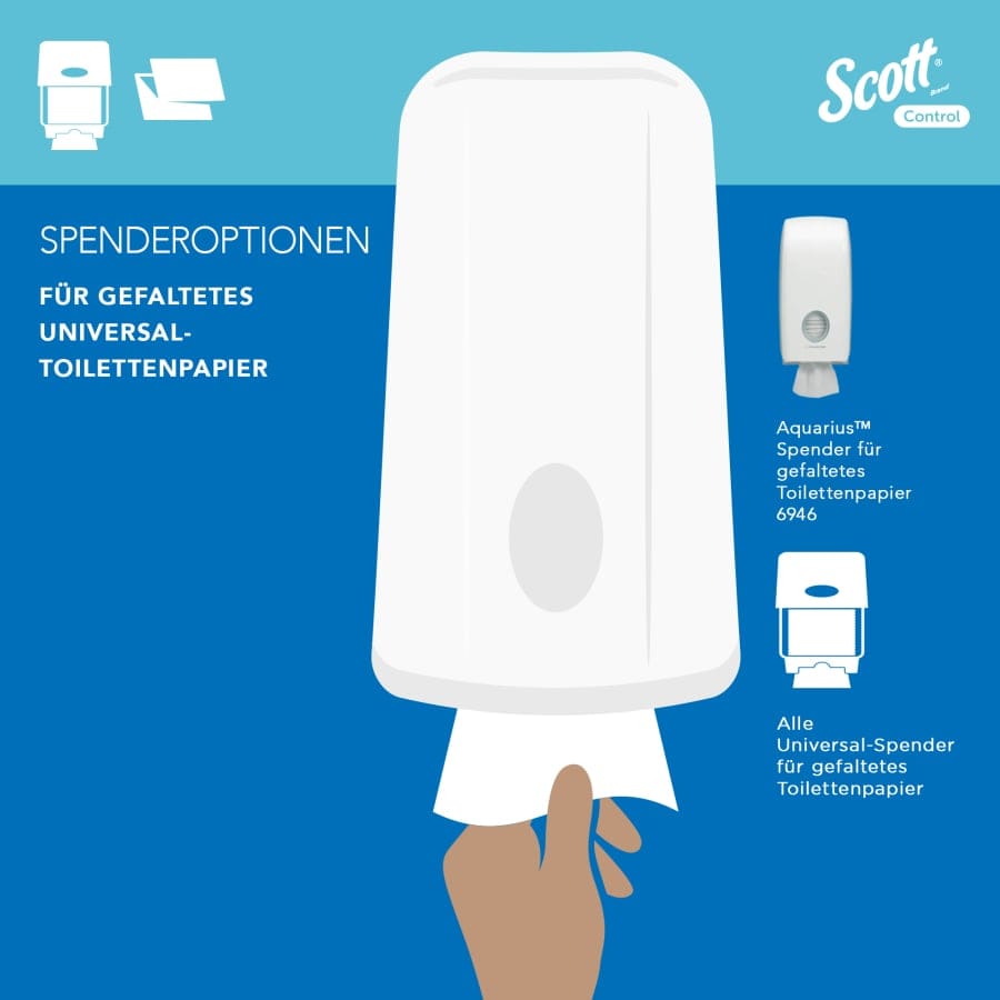 SCOTT® Control™ 36 Toilet Tissue Toilettenpapier, 2-lagig