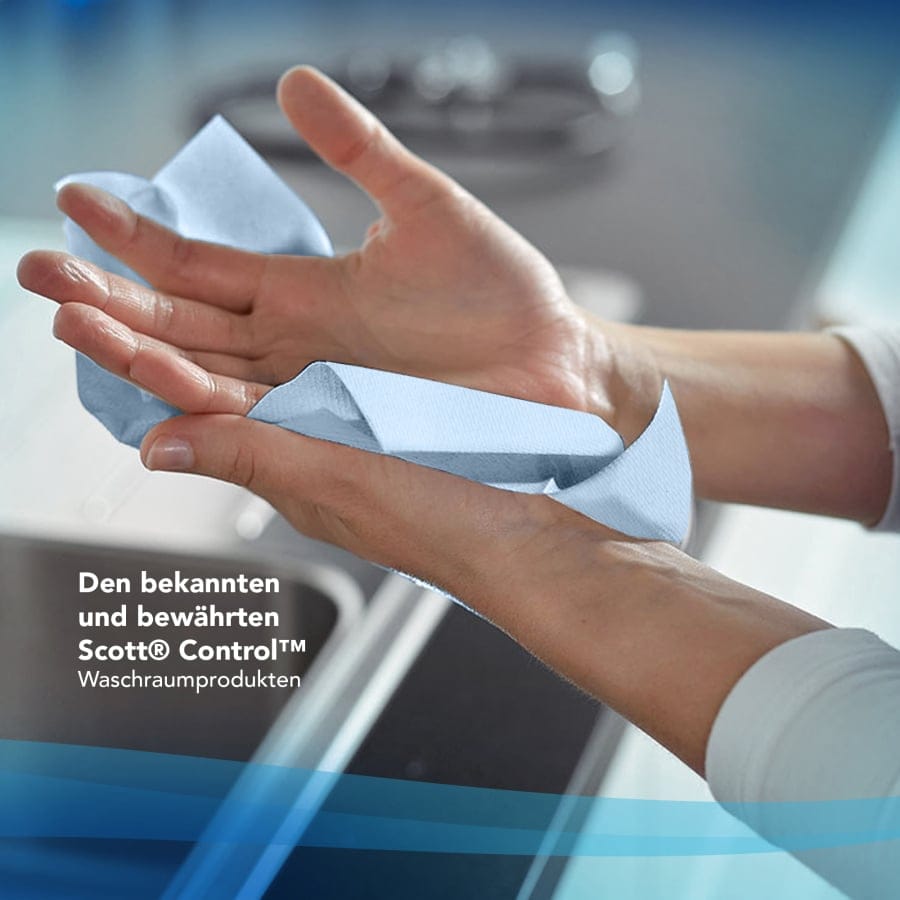 SCOTT® Control™ Blue Handtuchpapier, 1-lagig, 32 x 20 cm