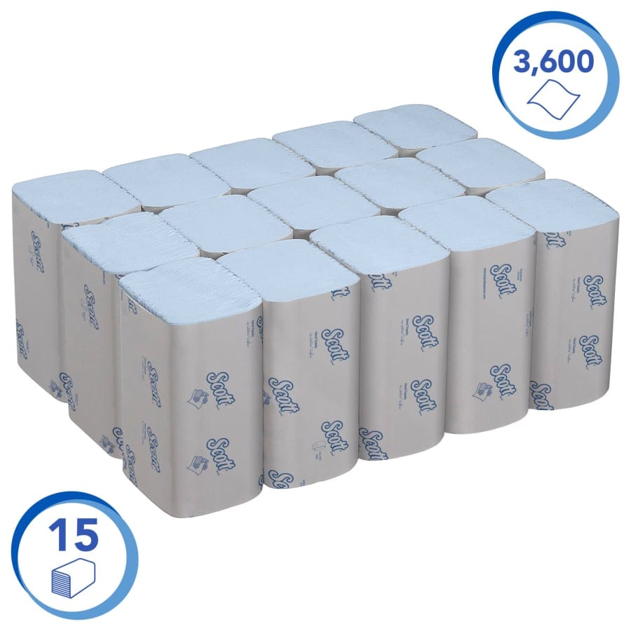 SCOTT® Control™ Blue Handtuchpapier, 1-lagig, 32 x 20 cm