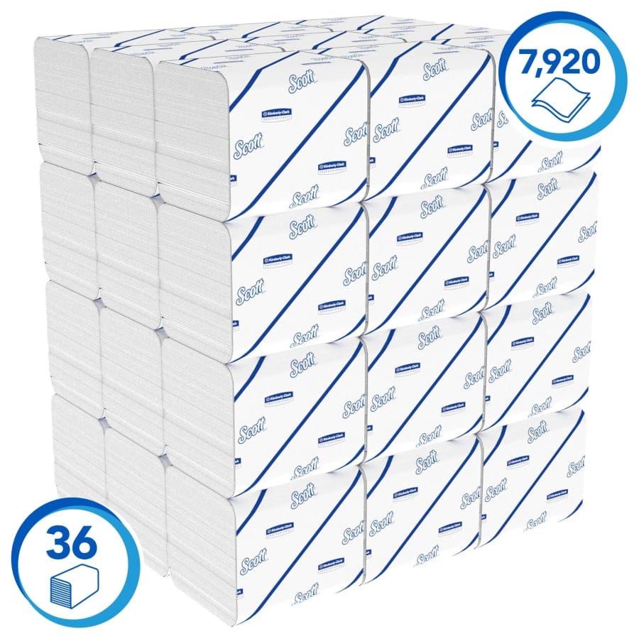 SCOTT® Control™ Toilettenpapier, 2-lagig, weiß