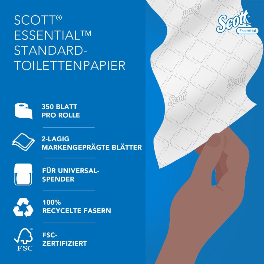 SCOTT® Essential™ 600 Toilet Tissue Toilettenpapier