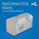 SCOTT® Essential™ Falthandtücher, 1-lagig, 21 x 20 cm
