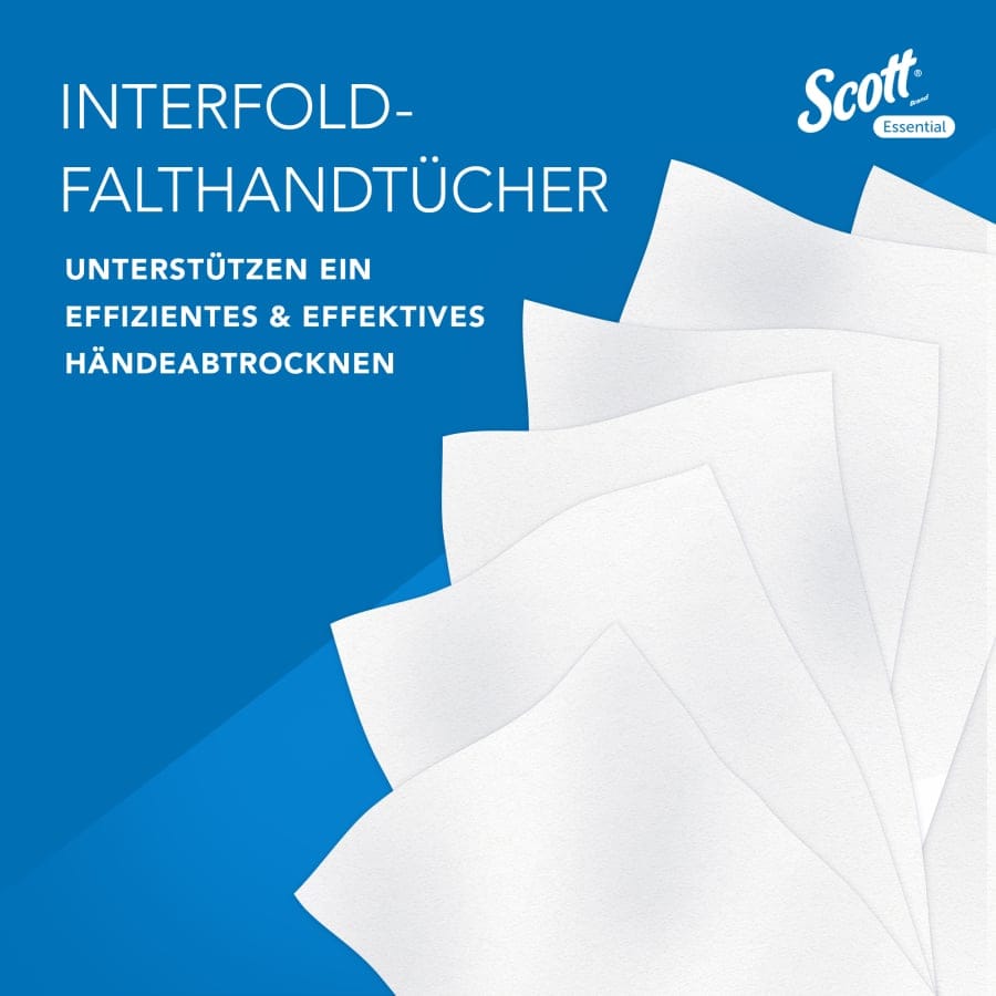 SCOTT® Essential™ Falthandtücher, 1-lagig, 21 x 20 cm
