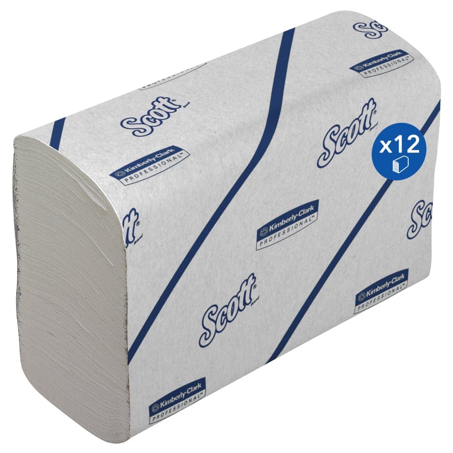 SCOTT® Essential™ Papierhandtücher, weiß, 2-lagig, 21,2 x 18,6 cm