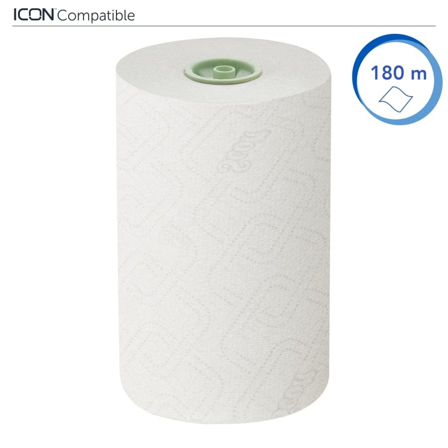 SCOTT® Essential™ Slimroll Papierhandtuchrolle, 1-lagig, weiß