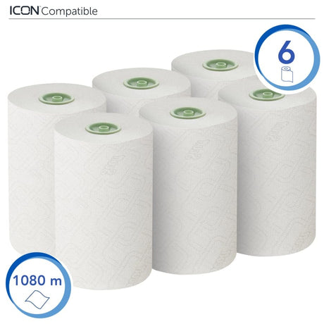 SCOTT® Essential™ Slimroll Papierhandtuchrolle, 1-lagig, weiß