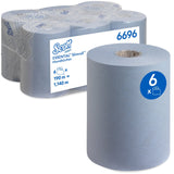 SCOTT® Essential™ Slimroll™ Rollenhandtücher, 19,8 cm x 190 m 1 Paket = 6 Rollen à 190 m, blau