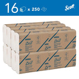 SCOTT® Multifold Papierhandtücher, 1-lagig, Z-Falz, 23,5 x 23 cm
