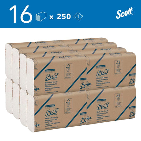 SCOTT® Multifold Papierhandtücher, 1-lagig, Z-Falz, 23,5 x 23 cm