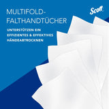 SCOTT® Multifold Papierhandtücher, 1-lagig, Z-Falz, 23,5 x 23 cm
