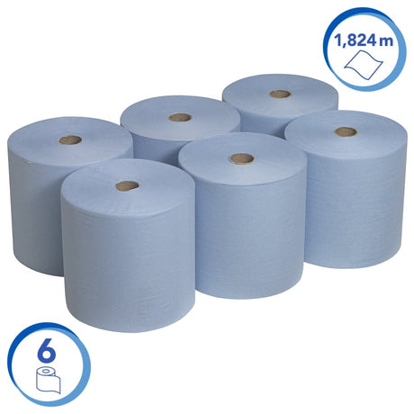 SCOTT® Rollenhandtücher, blau, 1-lagig