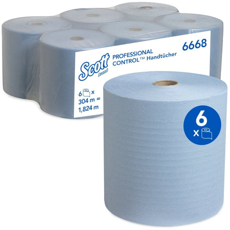 SCOTT® Rollenhandtücher, blau, 1-lagig