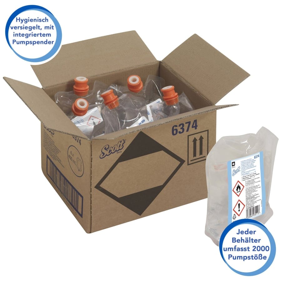 SCOTT® Toilettensitzreinger Nachfüllbeutel, 6 x 400 ml