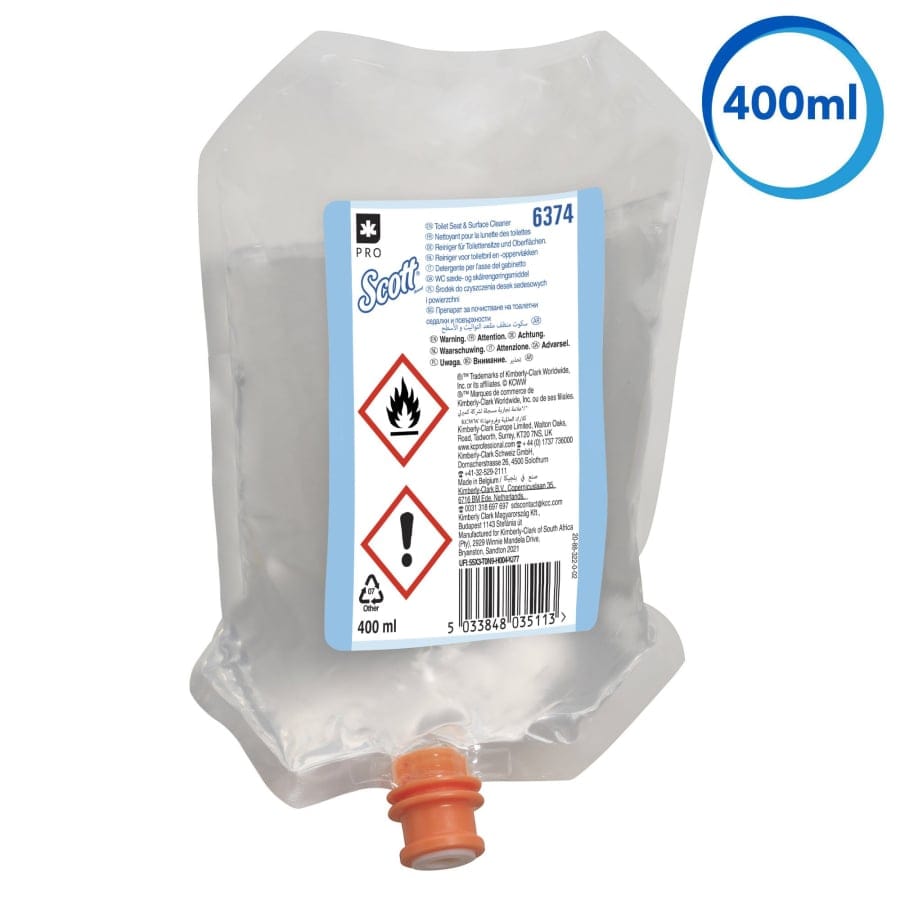 SCOTT® Toilettensitzreinger Nachfüllbeutel, 6 x 400 ml