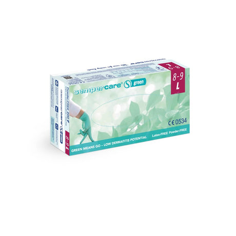 Sempercare® Untersuchungshandschuhe Green, Nitril 1 Karton = 10 x 200 Stück = 2000 Stück, Größe L