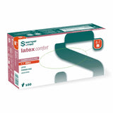 Sempermed® Latex comfort Einmalhandschuhe, puderfrei, weiß S (6-7) – 1 Packung (100 Stück)