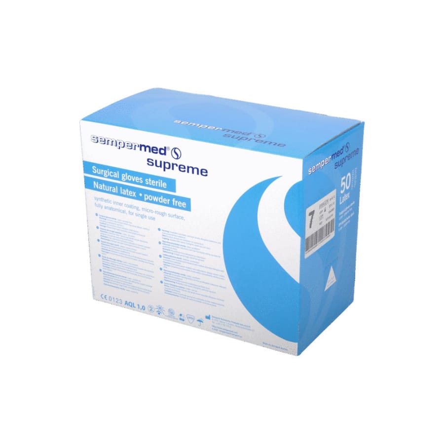 Sempermed® Operationshandschuh supreme, Naturlatex 1 Karton = 300 Paar, Größe XS (6)