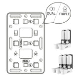 Semy Top Adapterplatte, für 2 oder 3 Spender, flexibel