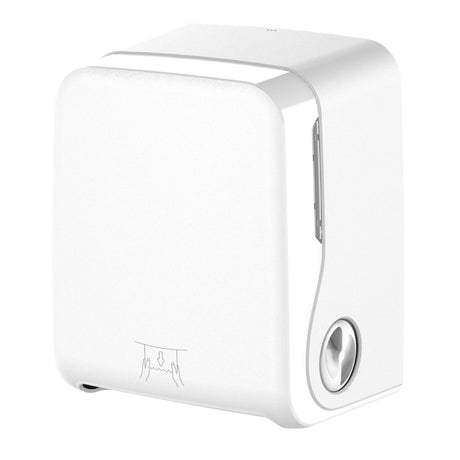 Semy Top Handtuchrollenspender, Autocut, für Rollen mit Adapter Weiss matt