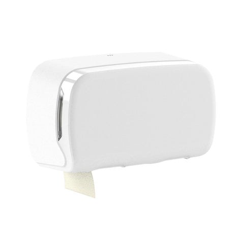 Semy Top Toilettenpapierspender für 2 kernlose Rollen, matt Weiss matt