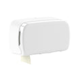 Semy Top Toilettenpapierspender für 2 Rollen, matt Weiss matt