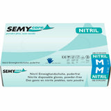 SemyCare Nitrilhandschuhe im Spenderkarton, puderfrei, blau