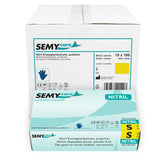 SemyCare Nitrilhandschuhe im Spenderkarton, puderfrei, blau S