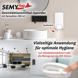 Semytop Desinfektionsmittelspender, weiß matt, 500 ml