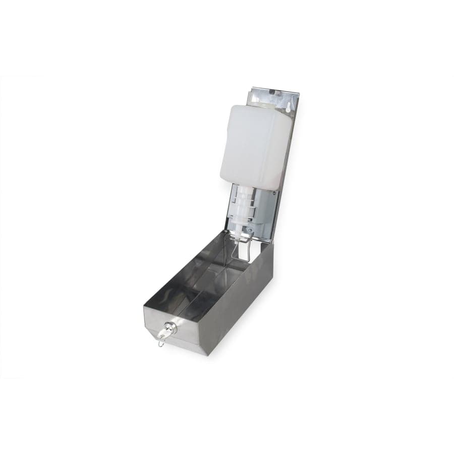 Semytop Edelstahl Seifenspender, silber, 1 Liter