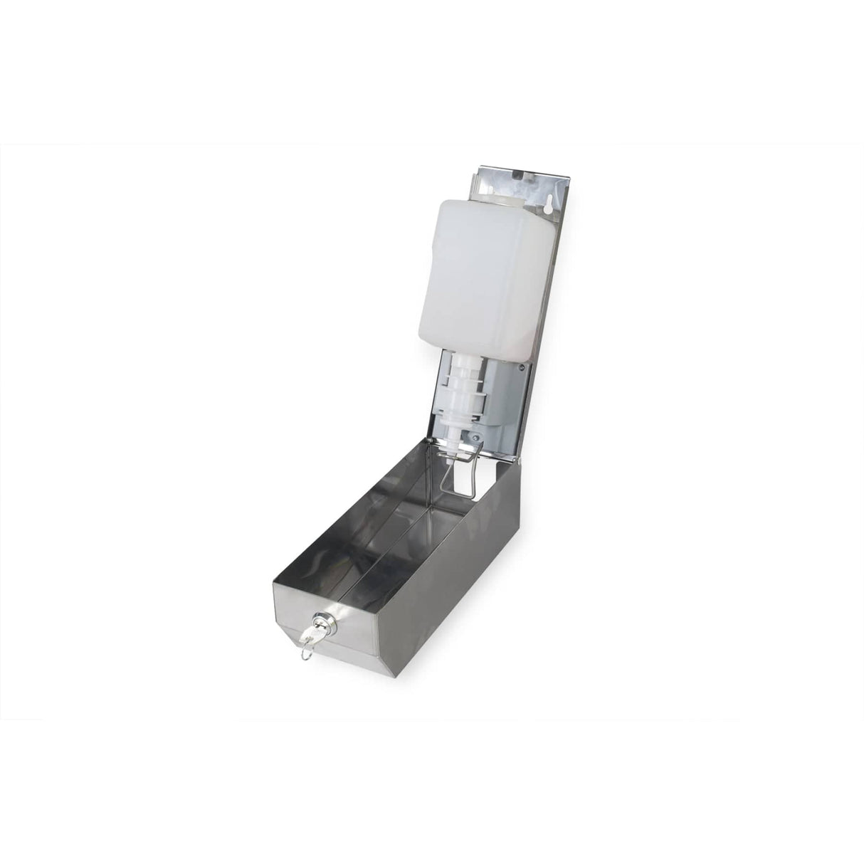 Semytop Edelstahl Seifenspender, silber, 1 Liter