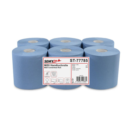 Semytop Handtuchrolle, 2-lagig, Ø 19,5 cm, blau