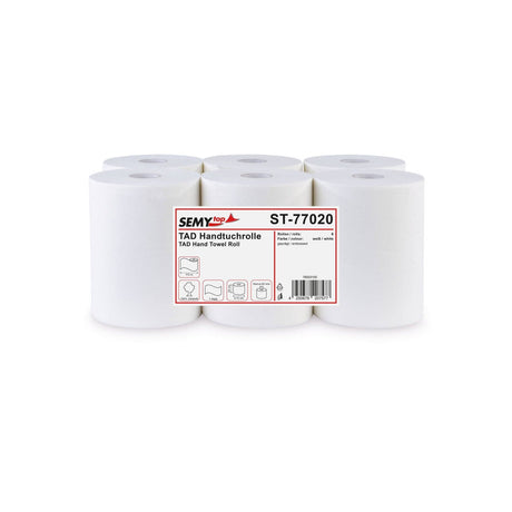 Semytop Handtuchrolle Autocut 20 cm, 1-lagig, Ø 15 cm, hochweiß