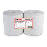 Semytop Jumbo Toilettenpapier, 2-lagig, Ø 28 cm