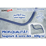 Semytop Mikrofaser Poliertuch, 40 x 40 cm, grau