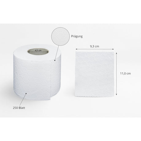 Semytop Toilettenpapier, 3-lagig, weiß