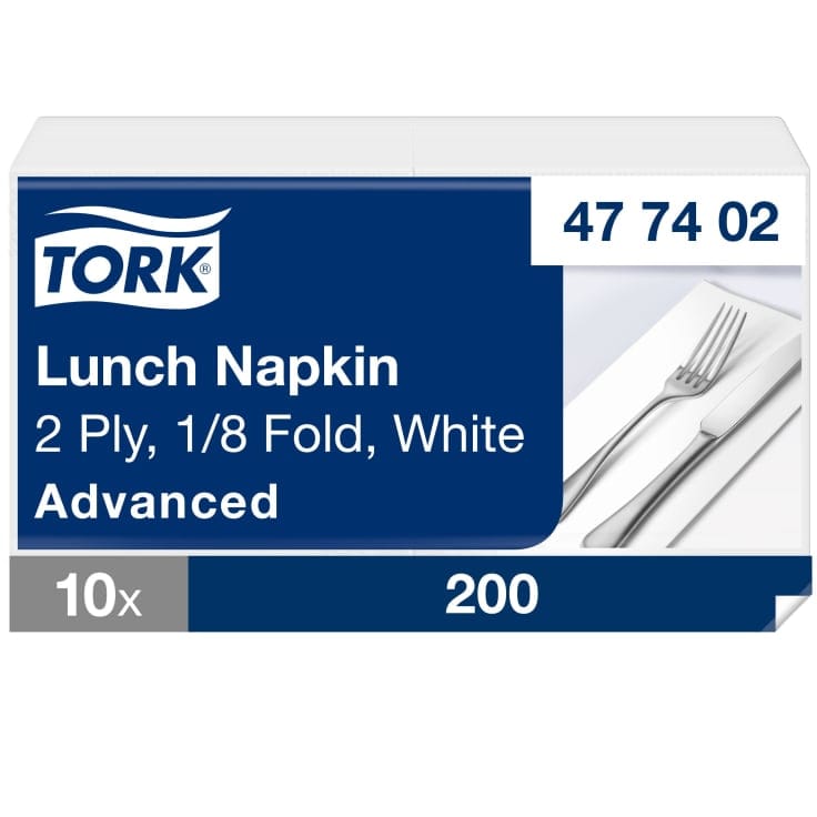 Tork Lunch Servietten 2 lagig 1/8 Falz