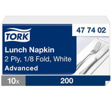 Tork Lunch Servietten 2 lagig 1/8 Falz