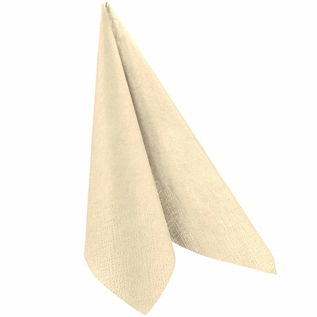 Servietten, 33 x 33 cm, 1/4 Falzung, 3-lagig 4× 250 Stück Creme