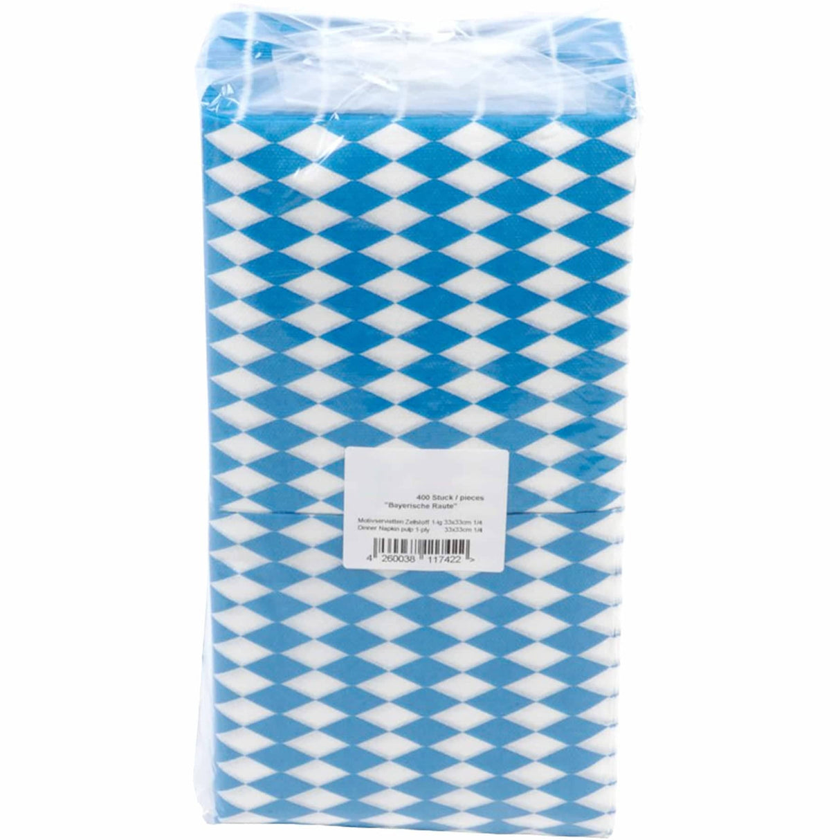 Servietten, 33 x 33 cm, 1-lagig, -Bayrische Raute-