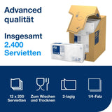 Tork Advanced Servietten 2 lagig 1/4 Falz Gastronomie