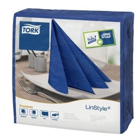 Tork LinStyle Dinnerservietten Airlaid mitternachtsblau