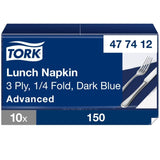 Tork Soft Lunchservietten 3-lagig 1/4 Falzung