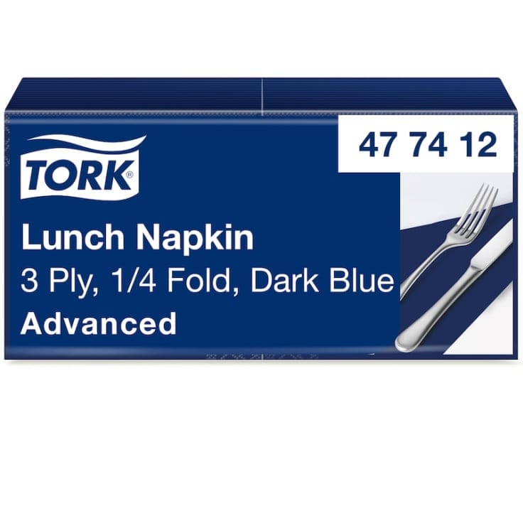 Tork Soft Lunchservietten 3-lagig 1/4 Falzung
