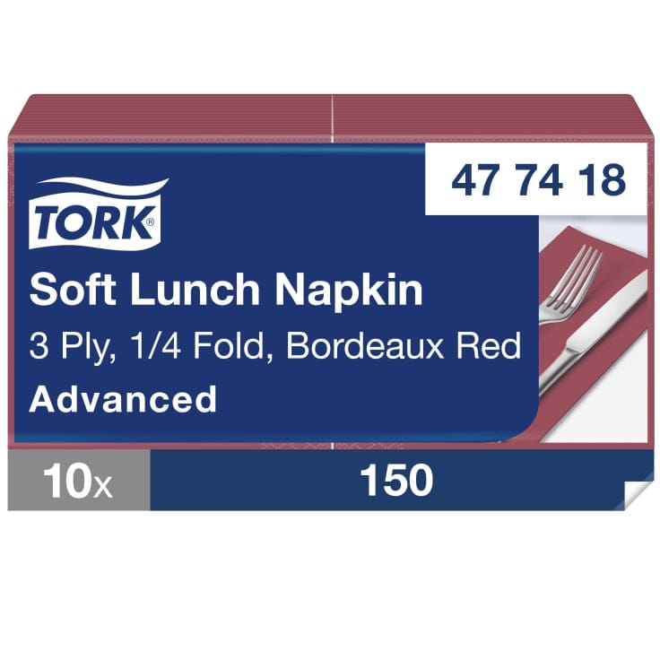 Tork Soft Lunchservietten 3-lagig 1/8 Falzung Gastronomie