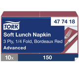 Tork Soft Lunchservietten 3-lagig 1/8 Falzung Gastronomie