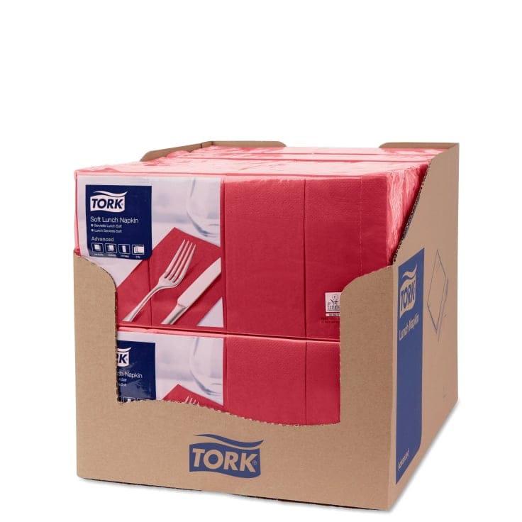 Tork Soft Lunchservietten 3-lagig 1/8 Falzung Gastronomie