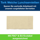 Tork Soft Lunchservietten 3-lagig vorgefaltet Gastronomie