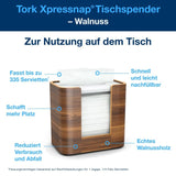 Tork Xpressnap Image Serviettenspender Walnussholz N4 System Gastronomie